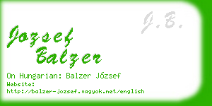 jozsef balzer business card